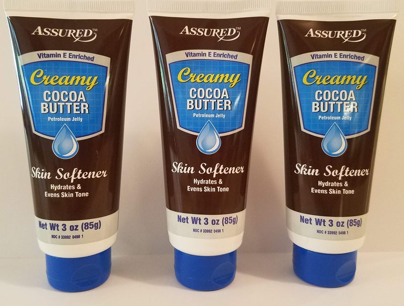 ASSURED Creamy Cocoa Butter Petroleum Jelly Vitamin E Enriched, 3 oz (Pack of 3) - Image 2